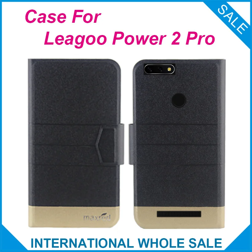 5 цветов оригинал! Чехол Leagoo Power 2 Pro высококачественный откидной Ультратонкий