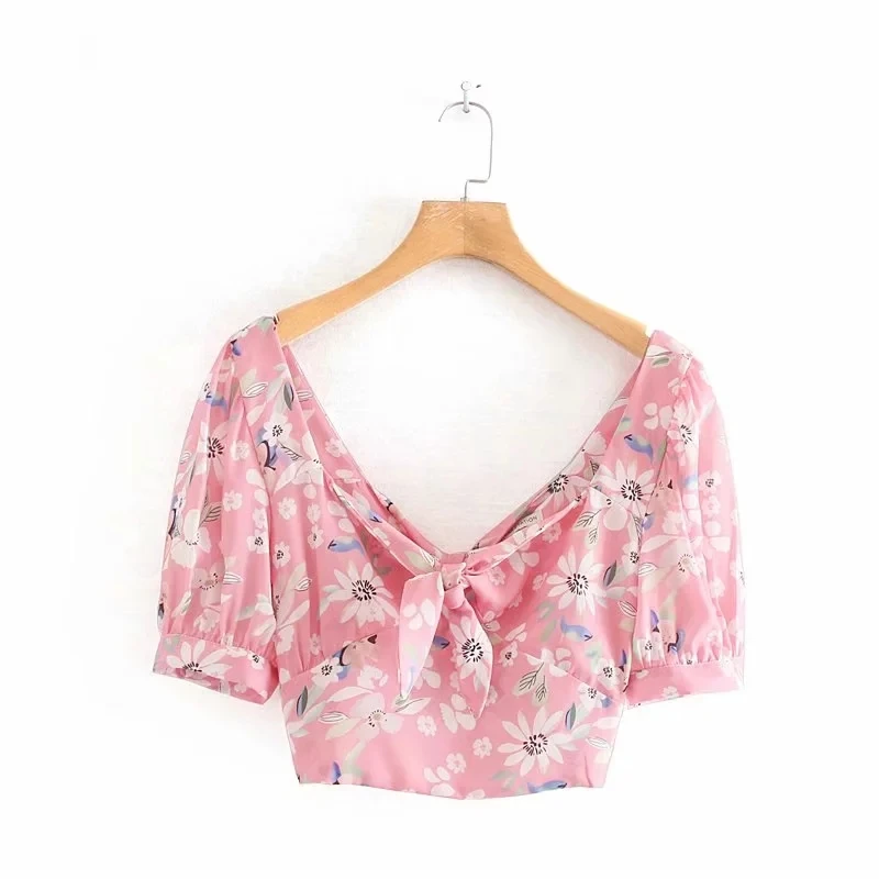 Northflow 2019 blusas блузка mujer de moda кимоно прерия шик печать цветочный бант сексуальные
