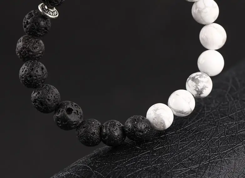 BPPCCR погодораживающий лавовый камень 8 мм рука молитвенные бусины мужские