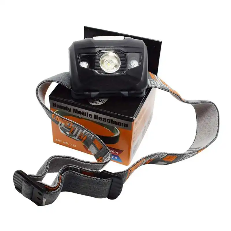 3 LEDs мощный фанарь для охоты светодиодный яркие фонарик головной мини налобный