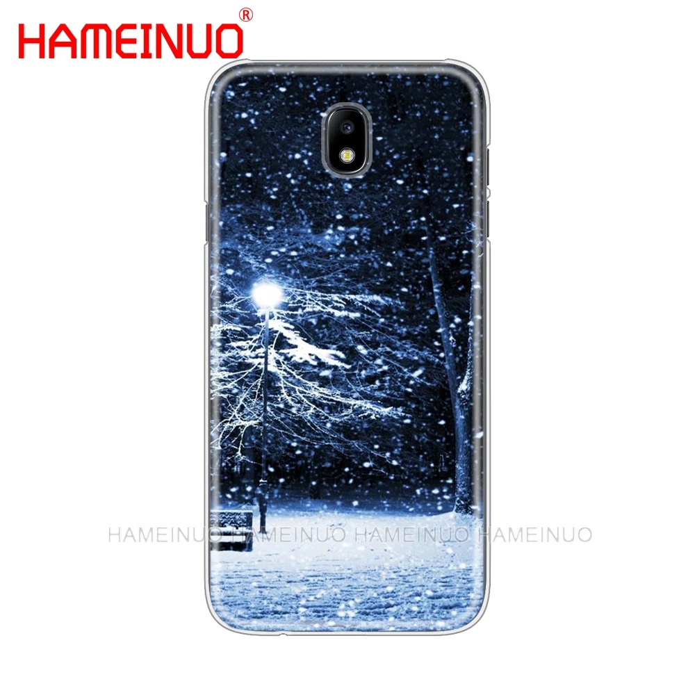 HAMEINUO Пейзаж Зима светильник снежного покрова чехол для телефона для Samsung Galaxy J3, J5, J7 года J527 J727 J327 J330 J530 J730 PRO