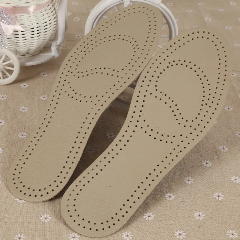 Ультратонкие дышащие дезодорирующие кожаные стельки из коровьей кожи