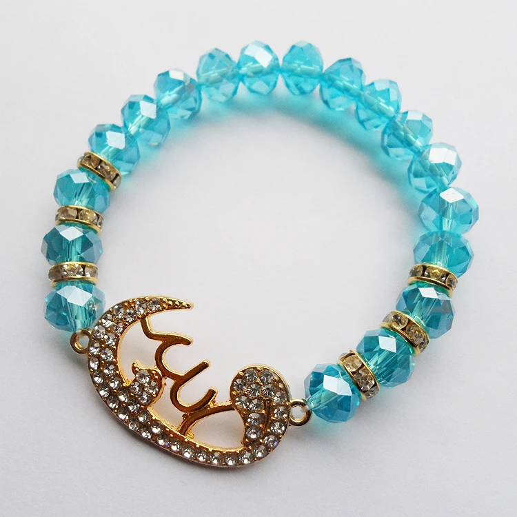 24 каратное золото арабские ювелирные изделия для девочек синие эластичные