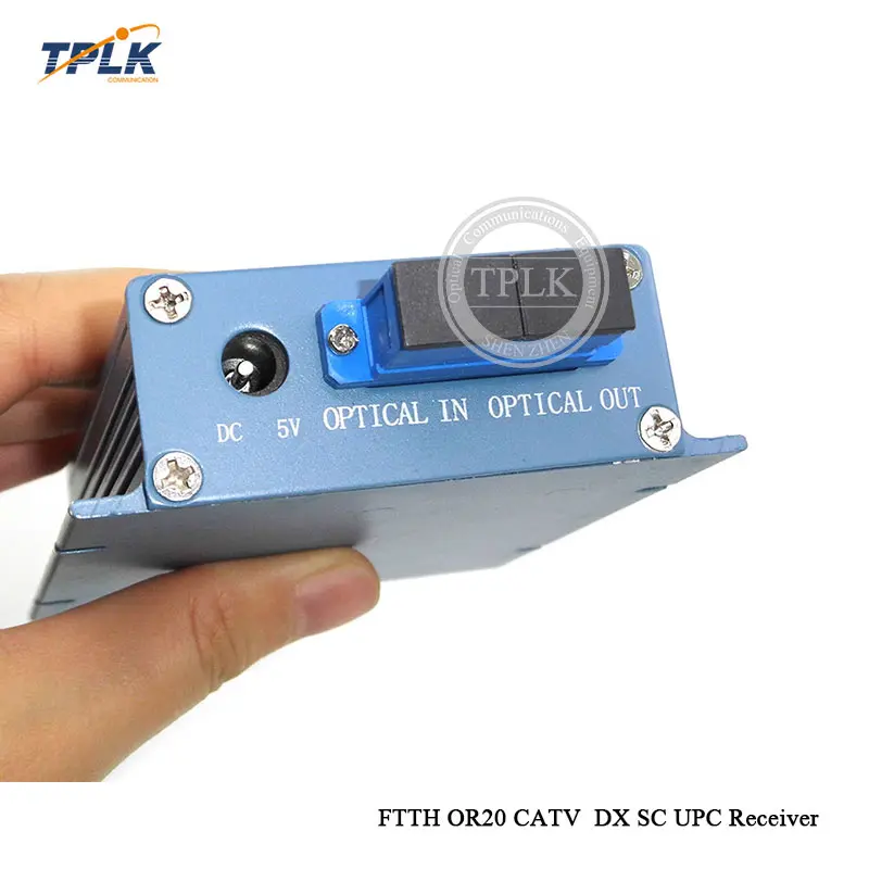 Лучшая цена 10 шт./лот алюминиевый FTTH OR20 CATV SC UPC AGC микро дуплексный волоконно-оптический приемник 2 выхода входной порт WDM