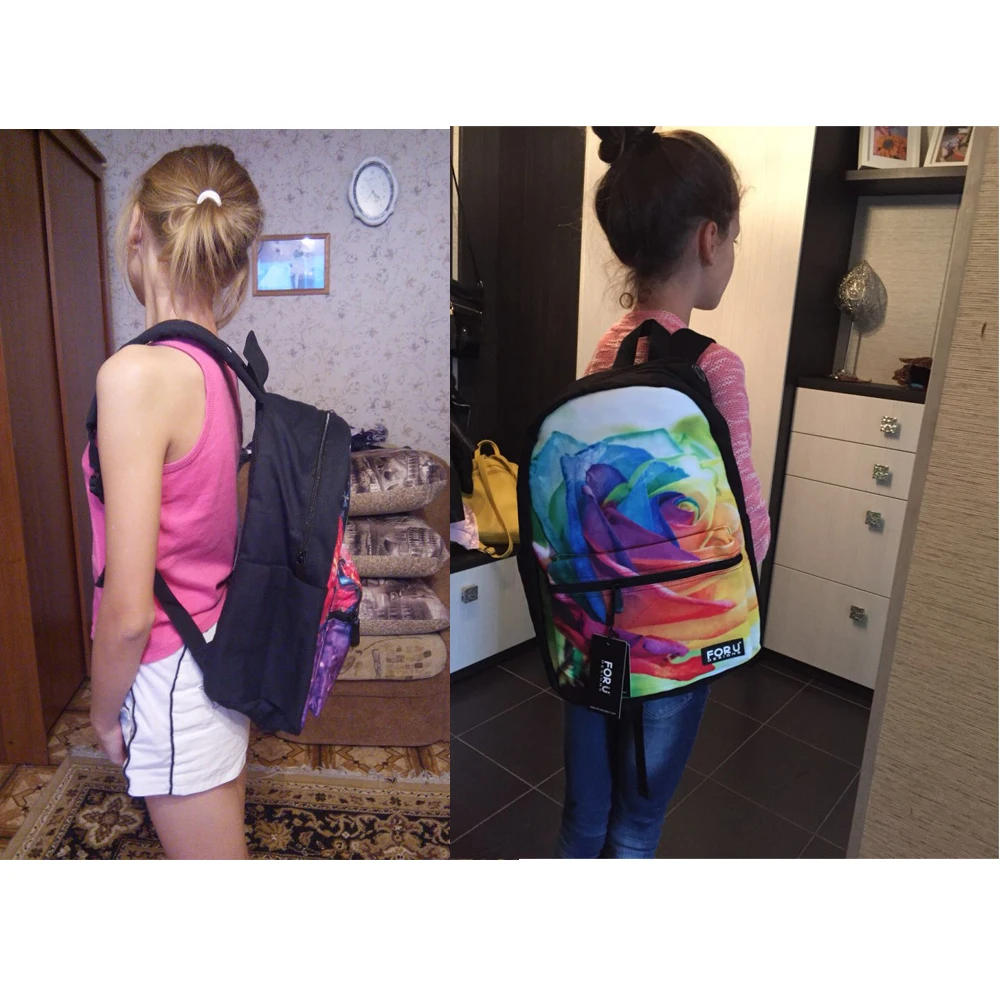 

FORUDESIGNS Guitar Lovers 3D School Backpacks Women Casual Travel Bagpack School Bags for Teenage Girls Boy Bag Mochila Feminina