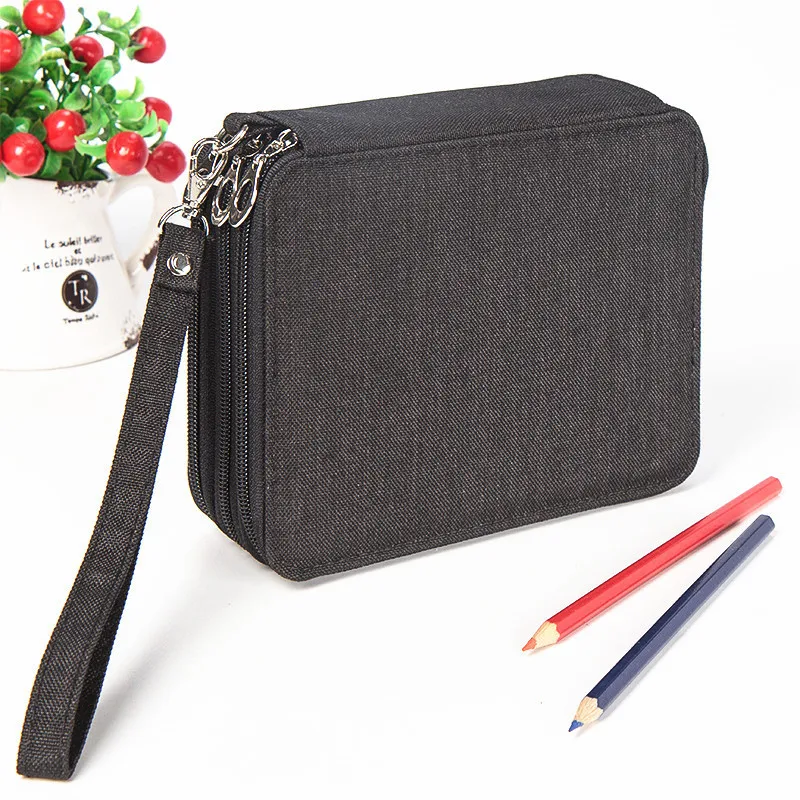 Водонепроницаемый школьный пенал 72 Цвета 78 отверстия уголовного Pencilcase 3 слоев ручка сумка для мальчиков и девочек Многофункциональный Box канцелярские мешок