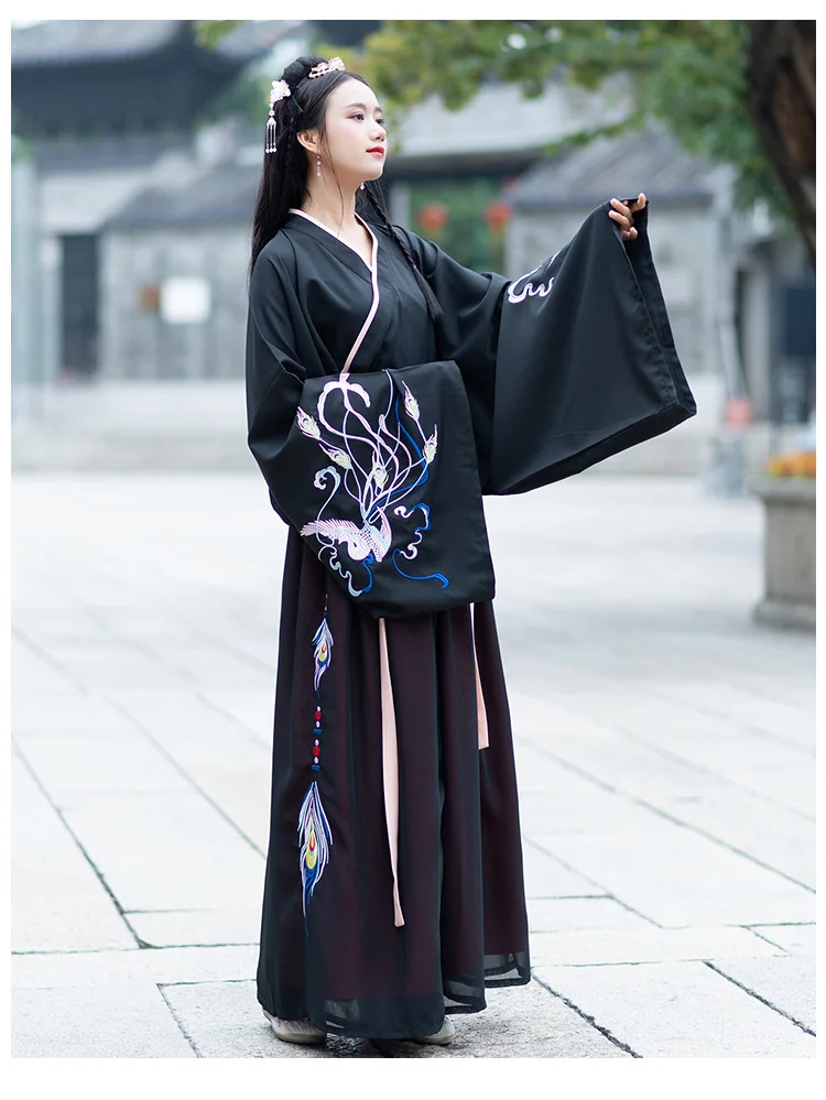 Женский танцевальный костюм Hanfu, наряд для женщин, костюм династии Цин, китайский костюм, восточное платье, традиционная китайская одежда DL3755