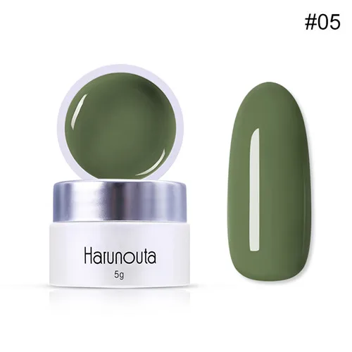 Green5 Harunouta гель для звездной живописи 49 цветов 5 г чистый лак гель для дизайна ногтей салон замочить от УФ светодиодный рисунок «сделай сам» гель - Цвет: Green5