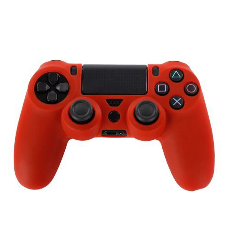 Красный Для PS4 sony Playstation 4 Тонкий чехол для контроллера силиконовый мягкий гибкий гелевый резиновый чехол аксессуар для контроллера видеоигр - Цвет: Красный
