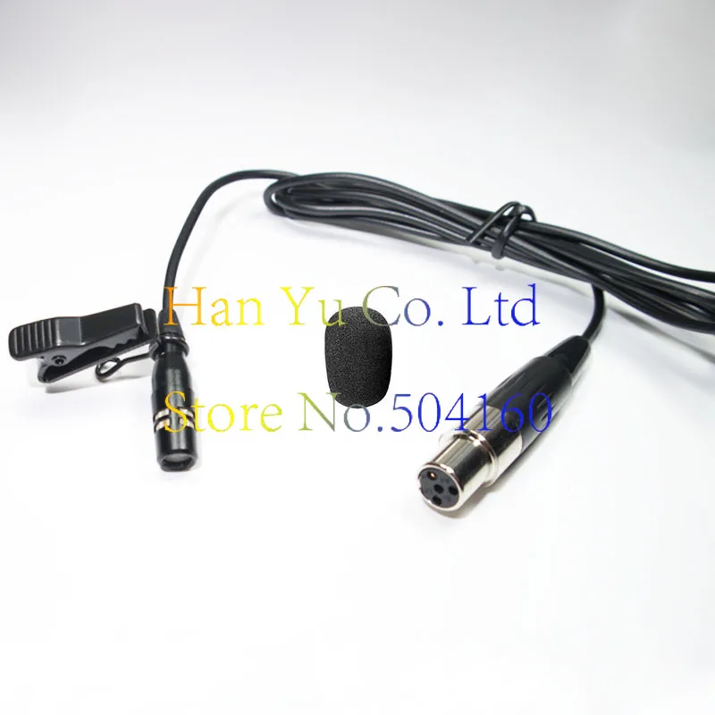 10pcs Professional Lapella Mini Condenser Microphone 4Pin Clip Mic for Shure Bodypack mini 4 Pin XLR TA4F | Электроника