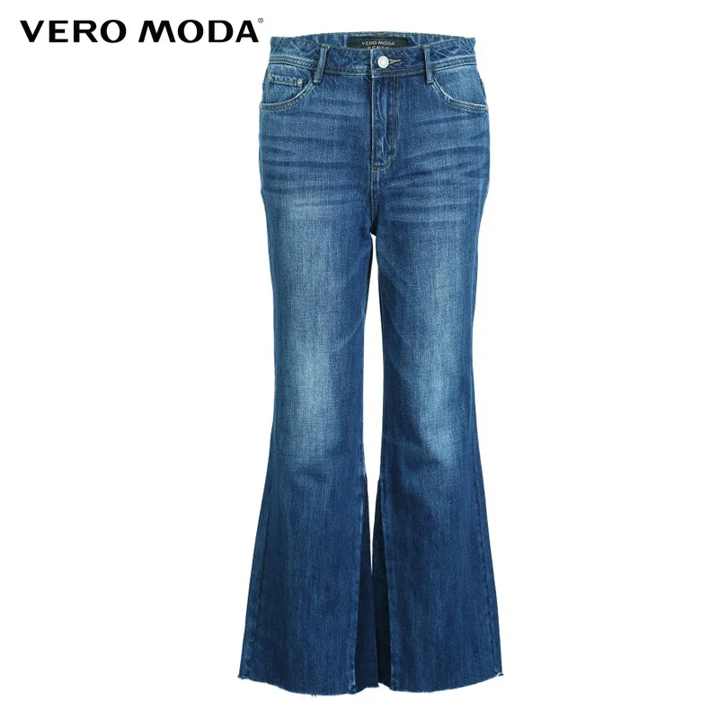 Vero Moda женские весенне летние 2019 с высокой посадкой слегка расклешенные