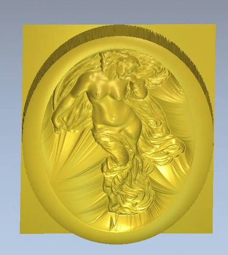 

3d model relief for cnc in STL file format Glam woman