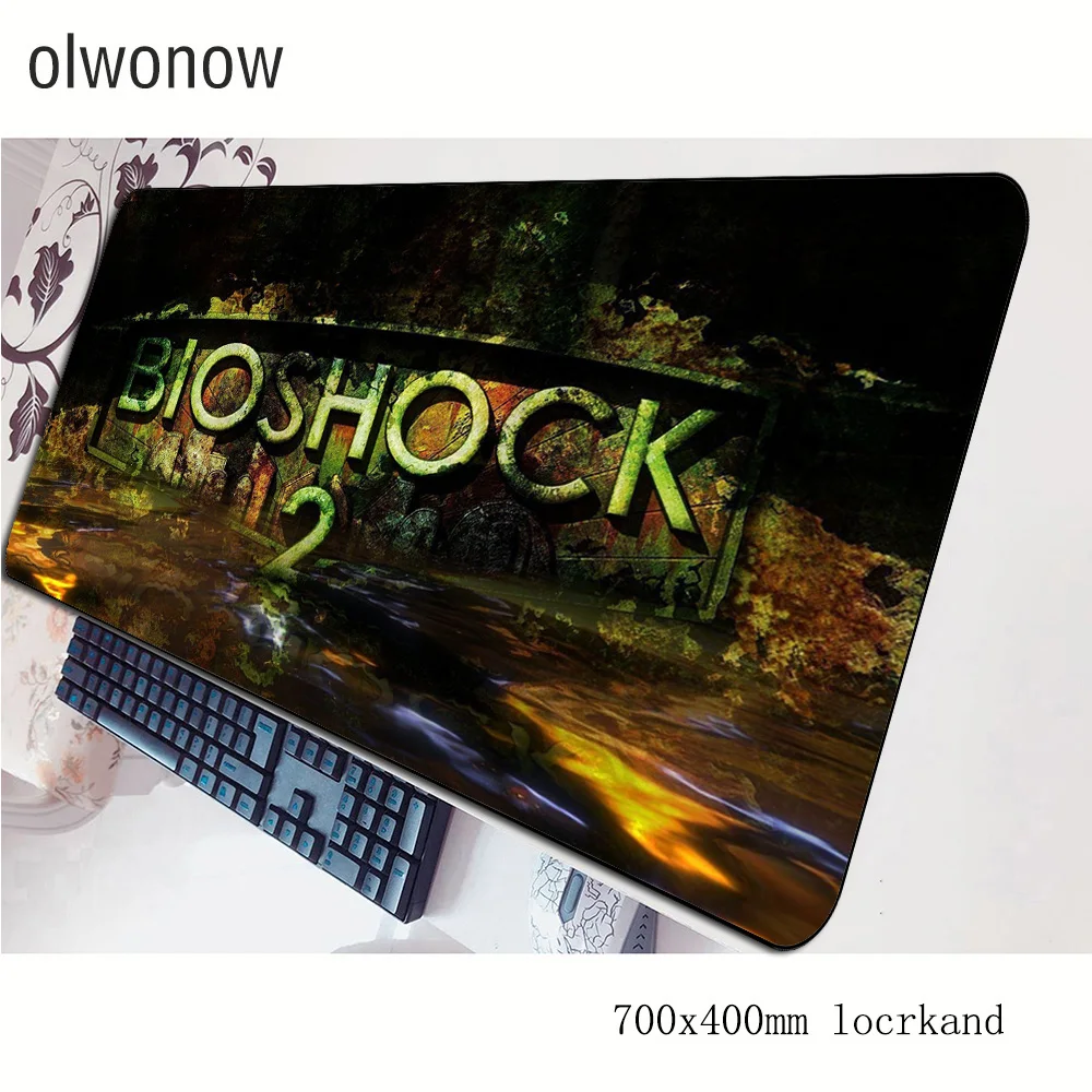 bioshock mousepad 700x400x3mm gaming mouse pad big gamer mat locked edge computer desk padmouse keyboard thick large play mats | Компьютеры