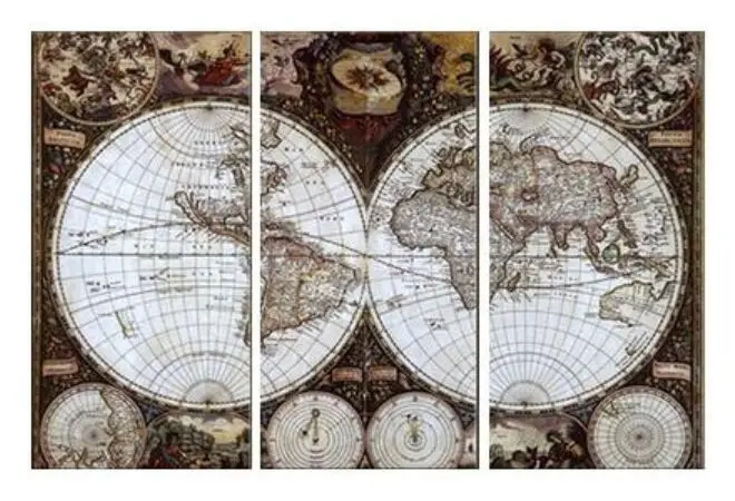 

TOUOILP full square Diamond Painting 3 Luiken Wereld Map 2