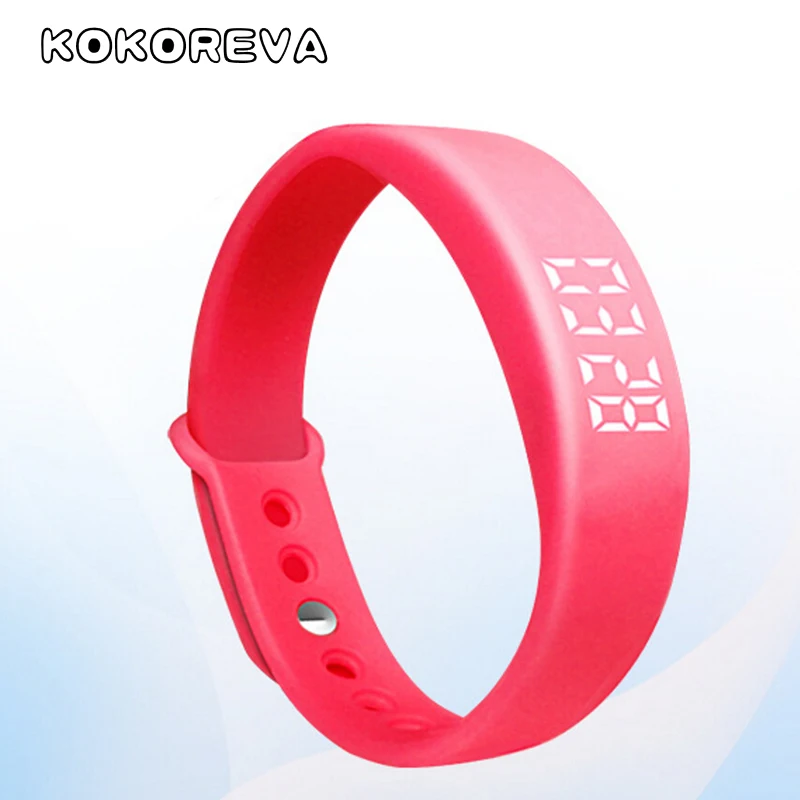 Новый спортивный мужской силиконовый браслет смарт часы шагомер калорий сна