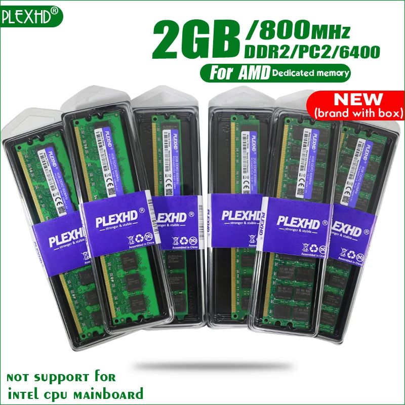 Оперативная память PLEXHD DDR2 2 Гб 800 МГц 2G PC2 6400 | Компьютеры и офис