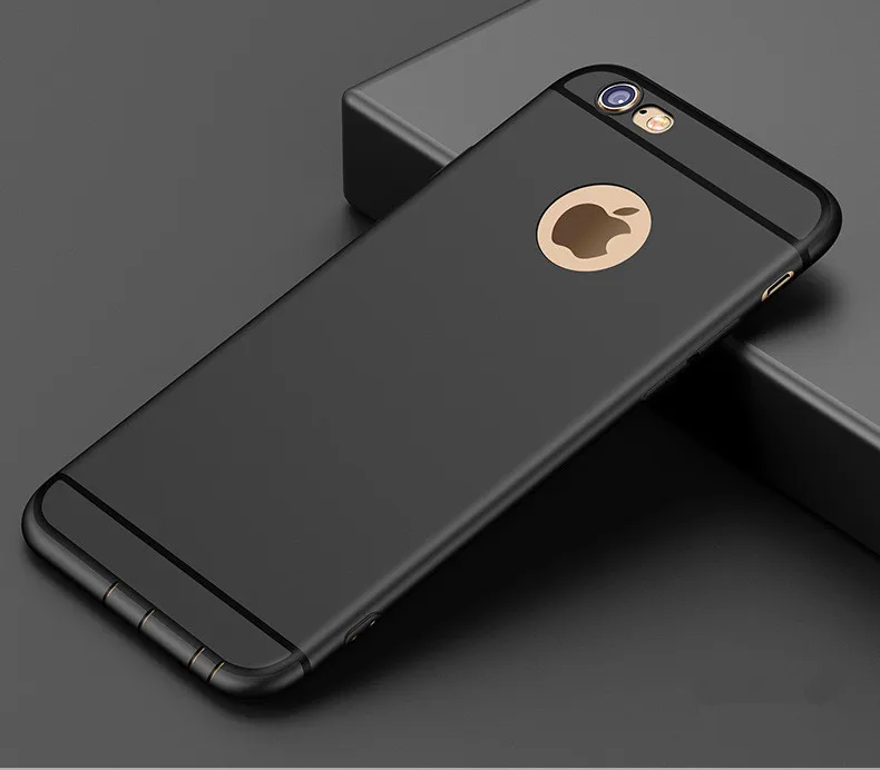 Black Для Fundas iphone 7 Чехол для iphone XS Max XR 5S SE 6 6s 7 8 Plus Роскошный Матовый Мягкий Силиконовый ТПУ чехол для iphone 6s capas - Цвет: Black