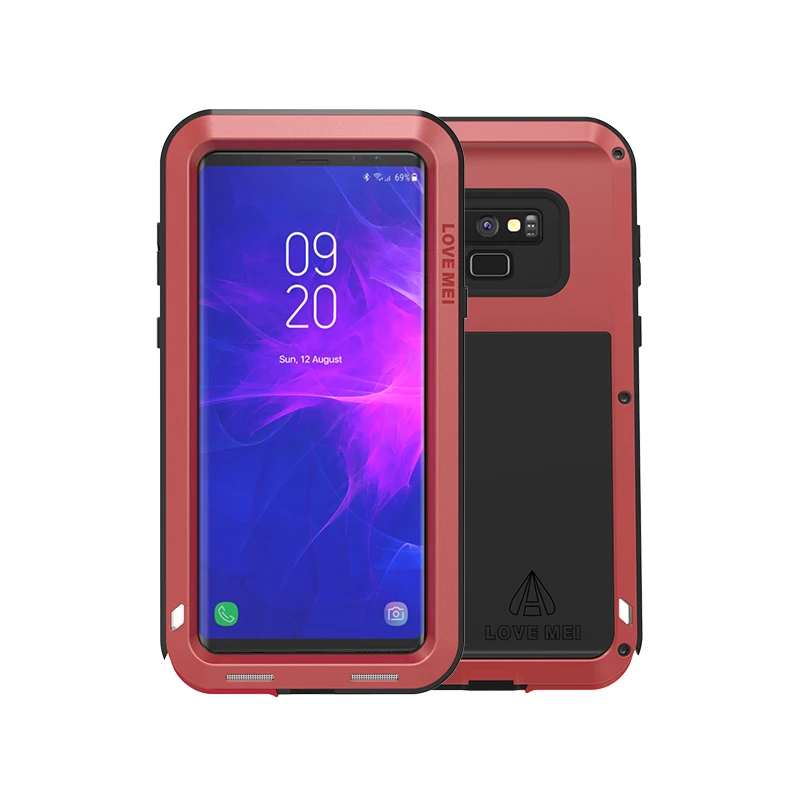 Note9 LOVE MEI Shockproof Life Waterproof Metal Case for SAMSUNG Galaxy Note 9 Samsung phone 360 Full protection | Мобильные