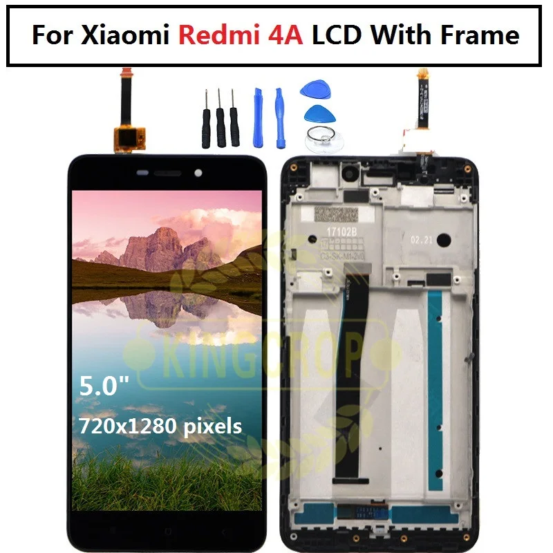 Xiaomi Redmi 4A 4x lcd дисплей кодирующий преобразователь сенсорного экрана в сборе с рамкой 4A Pro дисплей Замена для Xiaomi Redmi 4x lcd
