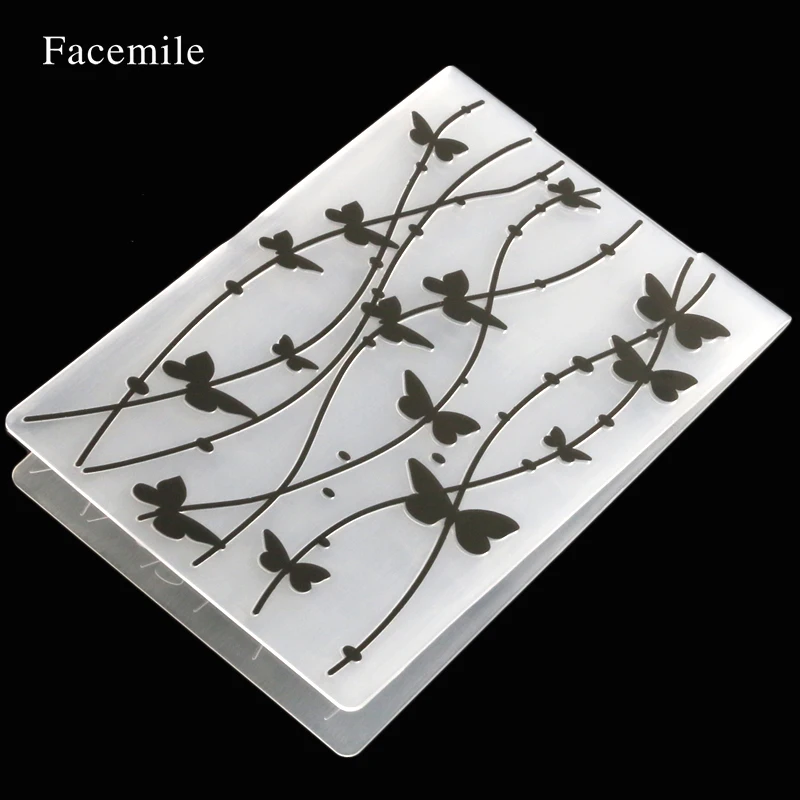 Facemile 1 шт. пластиковая папка для тиснения цветок животные сделай сам скрапбукинг