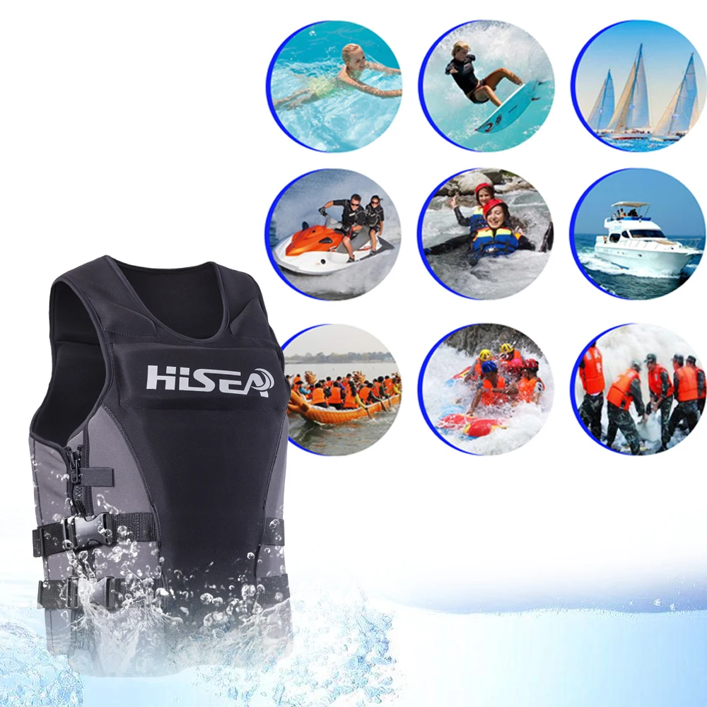 Спасательный жилет Hisea XS 3XL для взрослых и детей неопреновый спасательный рыбалки