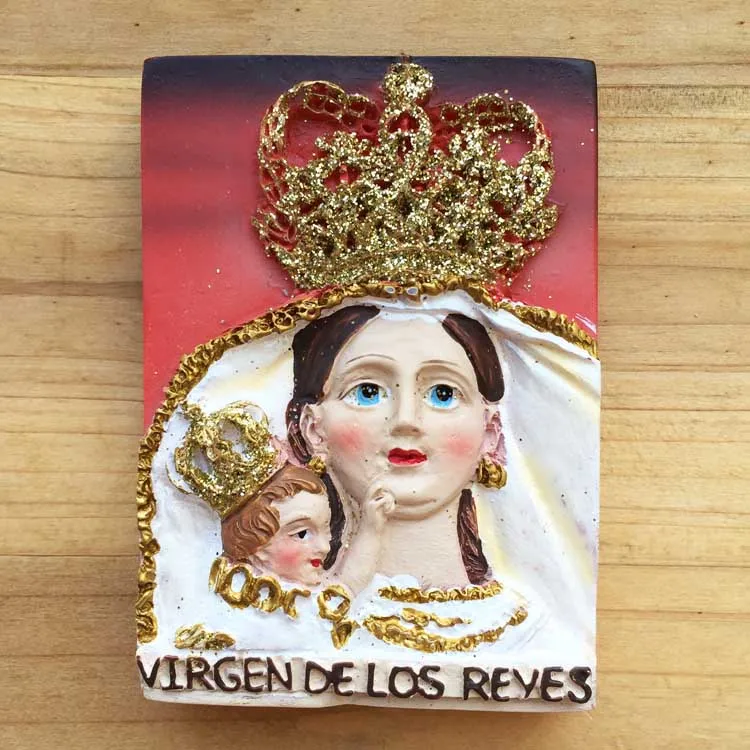 

Испания virgen delos reyes наклейки на холодильник
