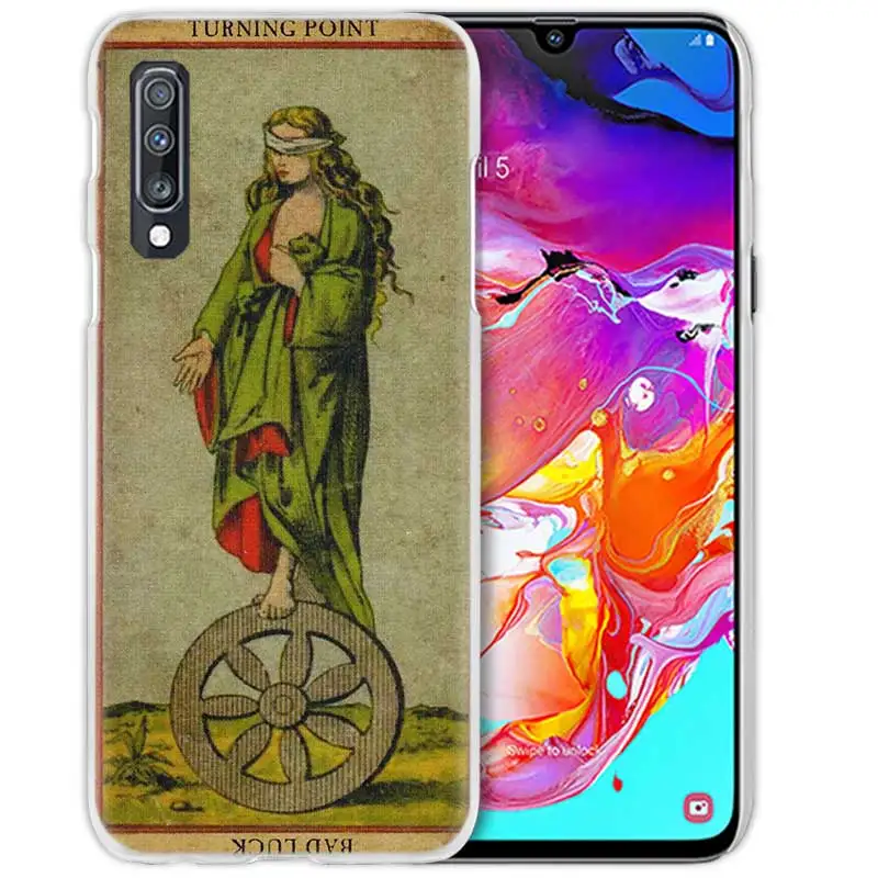 09 Таро карты чтения чехол для samsung Galaxy A50 A70 A20e A60 A40 A30 A20 A10 A8 A6 плюс A9 A7 Жесткий ПК чехол для телефона чехол для нового IPad - Цвет: 09
