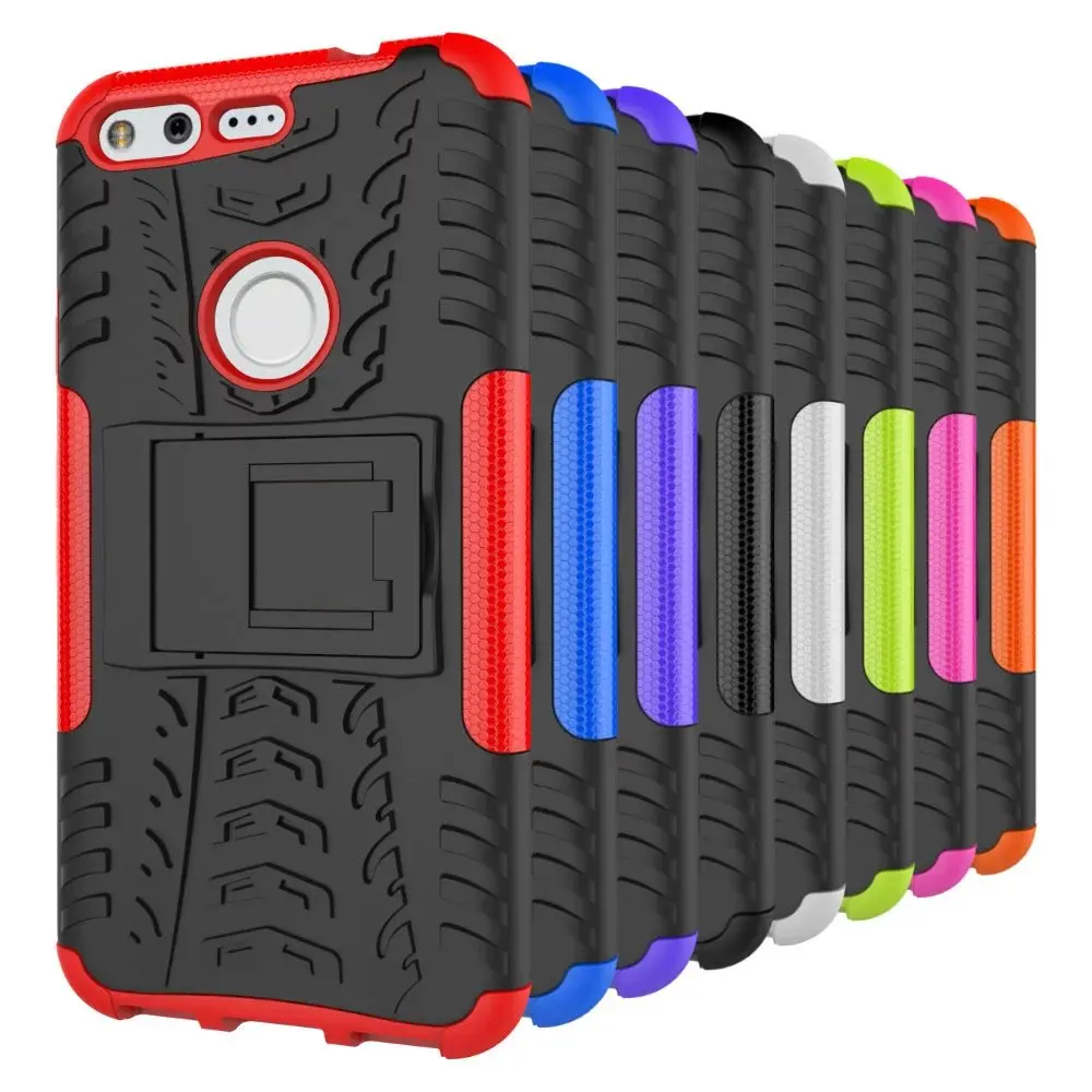 Чехол для Google Pixel резиновый гибридный двойной защитный жесткий ударопрочный с