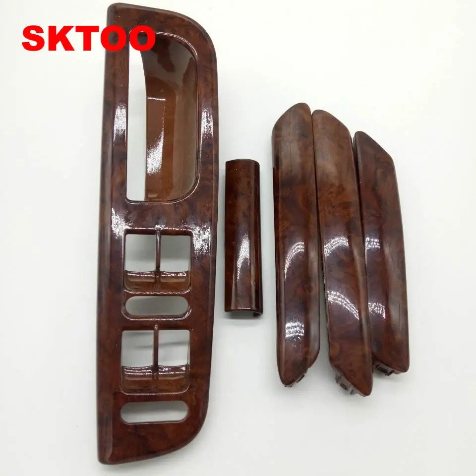 SKTOO 5PCS/A Set mahogany Inside door handle handrails shake decorative cover For Vw passat B5 Top quality Factory price