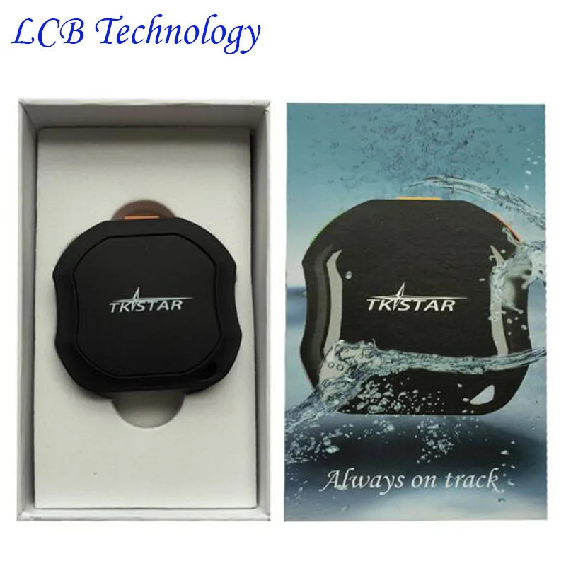 with box LK109 TKSTAR IP68 Водонепроницаемый миниатюрный Персональный GPS трекер автомобиль GSM/GPRS Rastreador Veicular для домашних животных дети - Цвет: with box