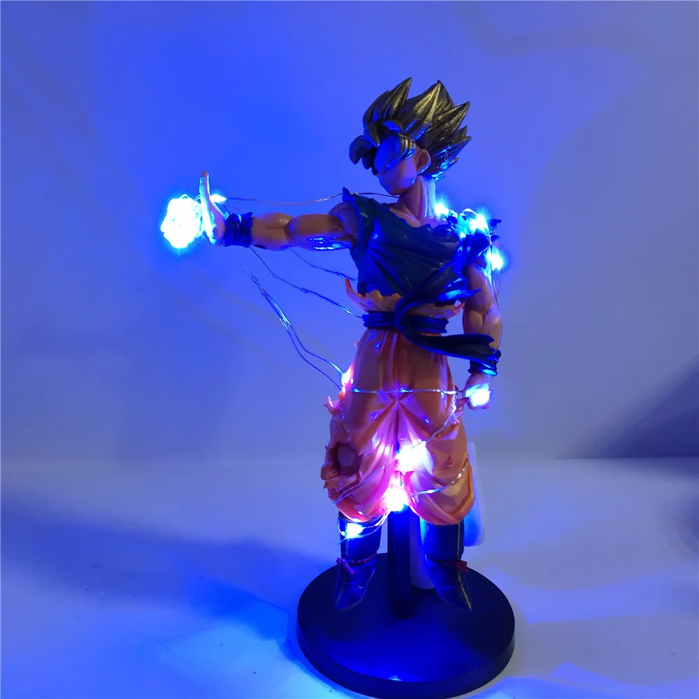 Фигурка Dragon Ball Sun Goku DIY светильник модель фигурки аниме Z Super Saiyan ПВХ коллекционные