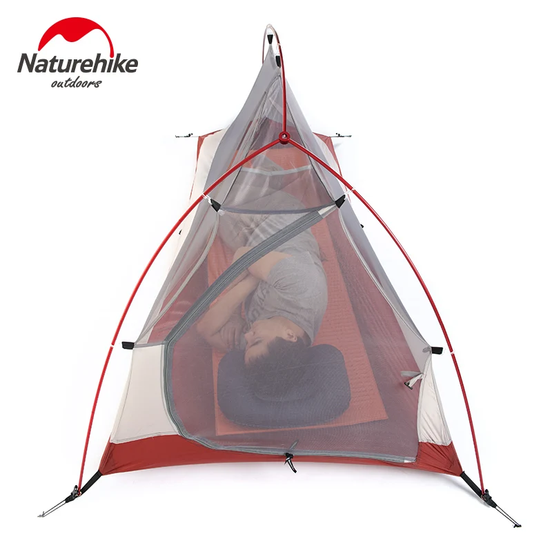 Палатка Naturehike туристическая 210T/ 20D на 3 человек двухслойная из силиконовой ткани