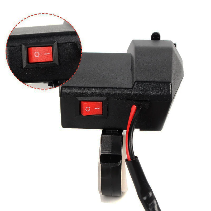 Водонепроницаемый 12V 24V Автомобильный мотоцикл с двумя usb зарядными устройствами