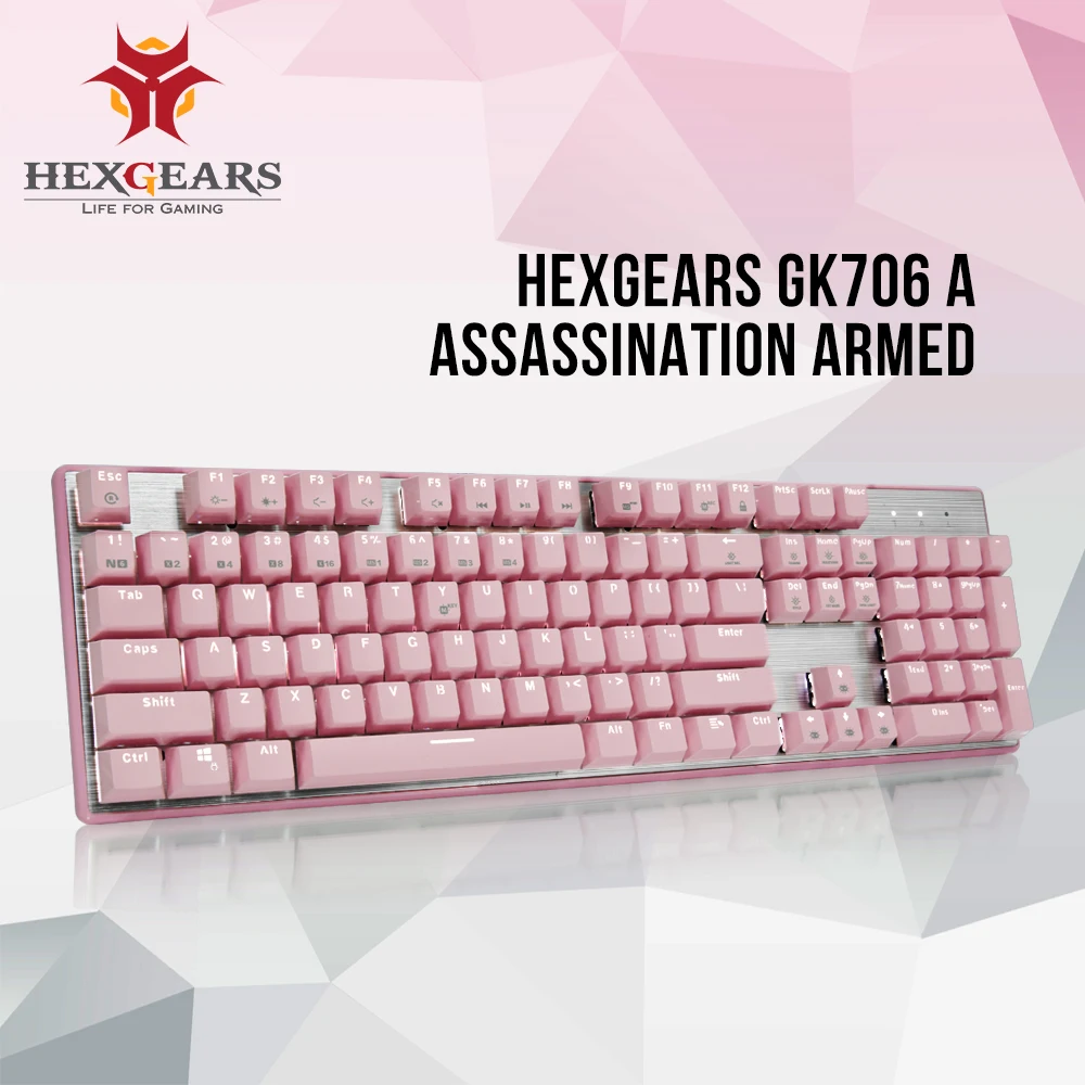 HEXGEARS GK706 104 ключ Механическая игровая клавиатура Kailh MX Переключатель USB проводной