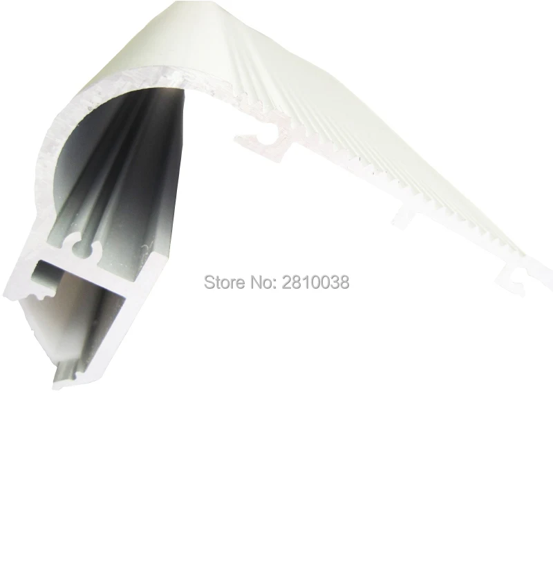 10X1 м наборы/лот лестницы шаг алюминиевый профиль для светодиодного светильника и