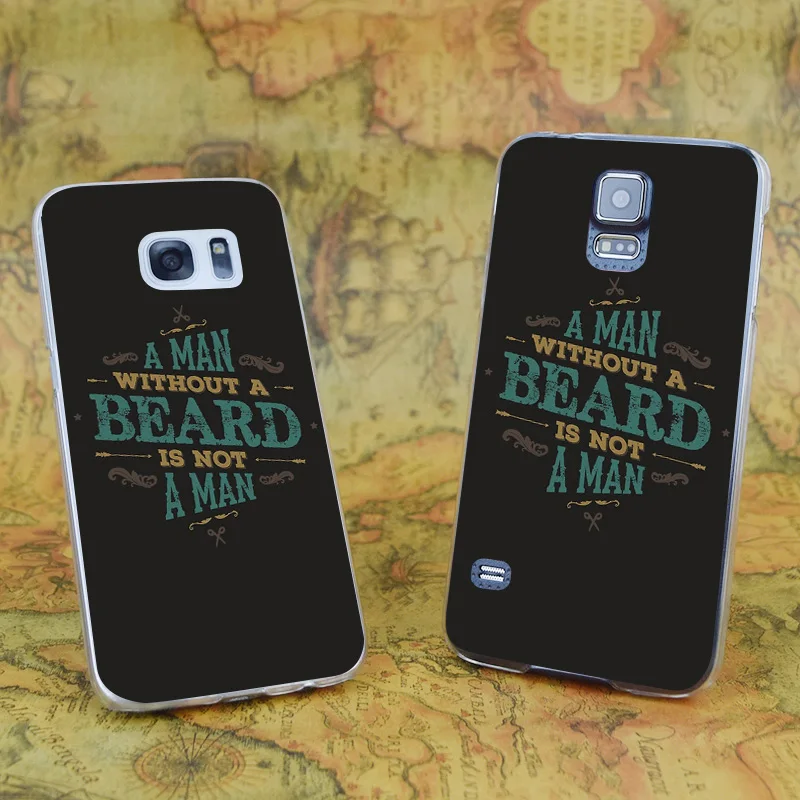 E1998 A Man Without Beard Transparent Hard PC Case Cover For Samsung Galaxy Note S 3 4 5 6 7 8 9 Mini Edge Plus |