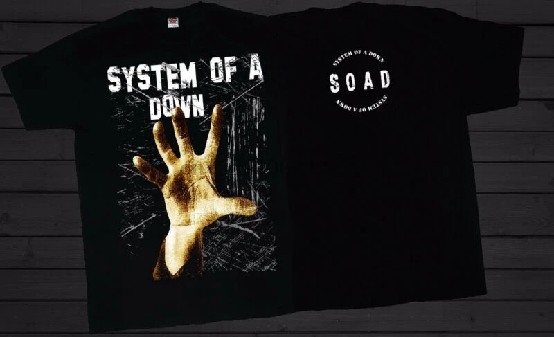Система пуховой-армяно-американской рок-группы T_shirt-Размер до 6XL | Мужская одежда