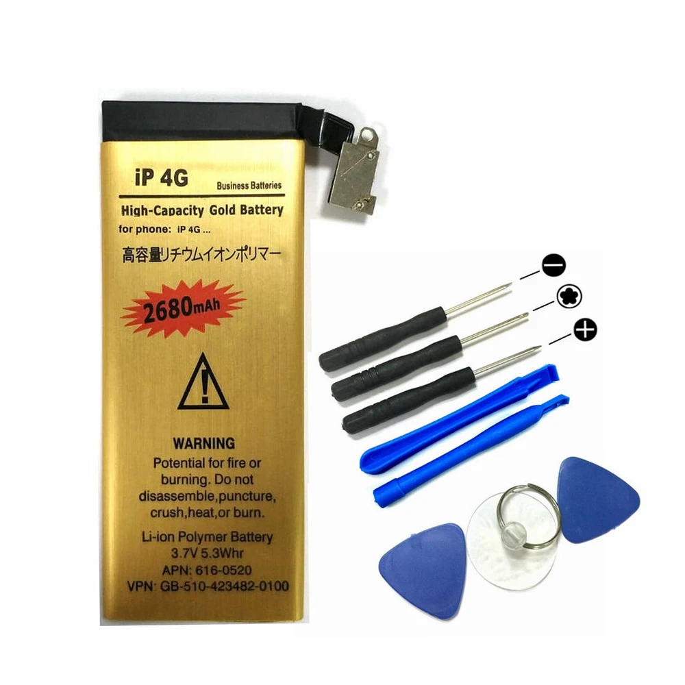 Hot sell Gold High Quality Mobile phone battery for Apple iphone 4 iPhone4 4G IP-4G Battery | Phone Batteries