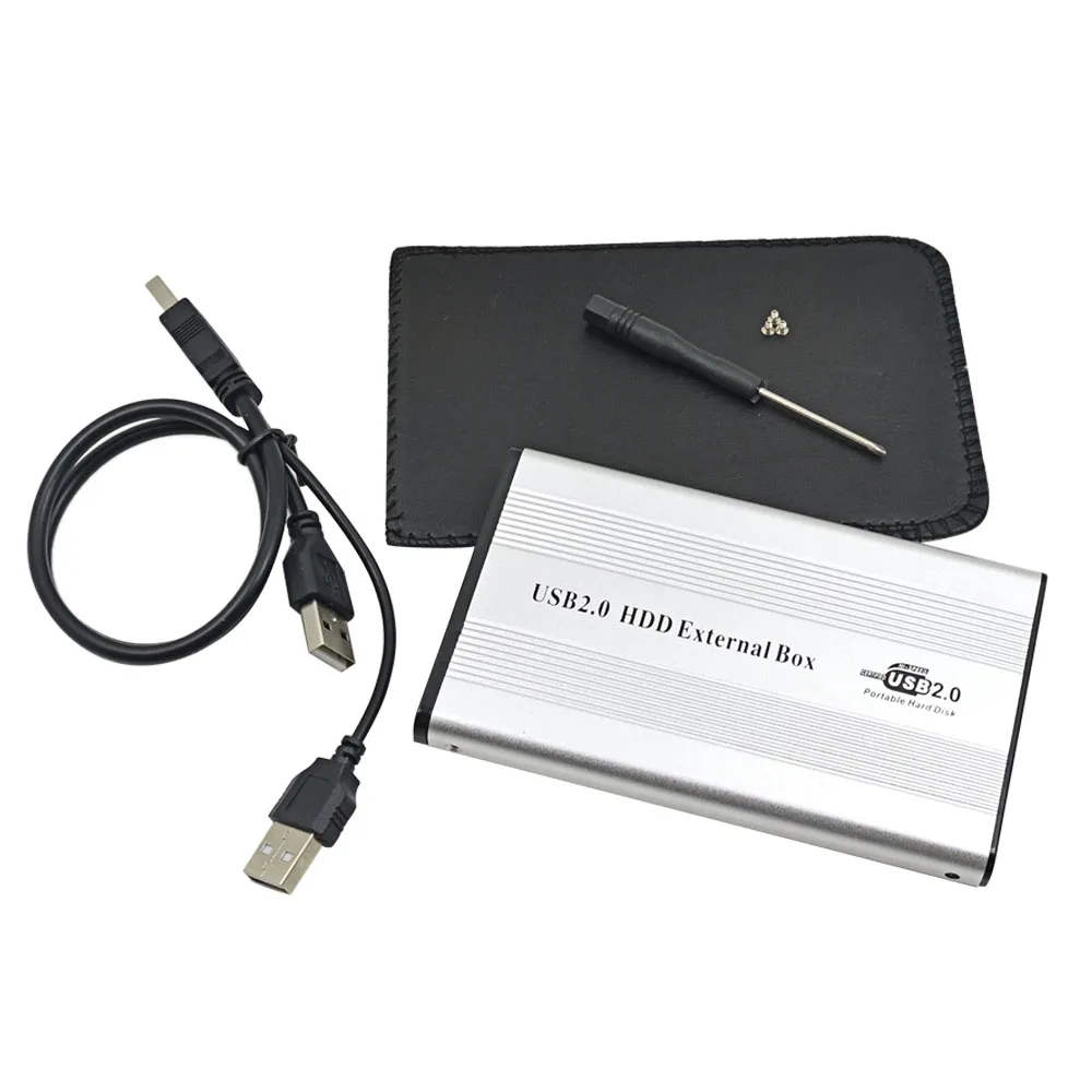 Алюминиевый серебристый внешний корпус USB 2 0 5 IDE контейнер для жесткого диска HDD