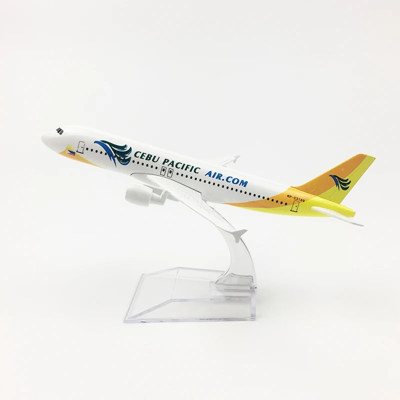 Модель самолета Cebu Pacific Airlines 16 см модель авиационного Air A320 металлическая литая