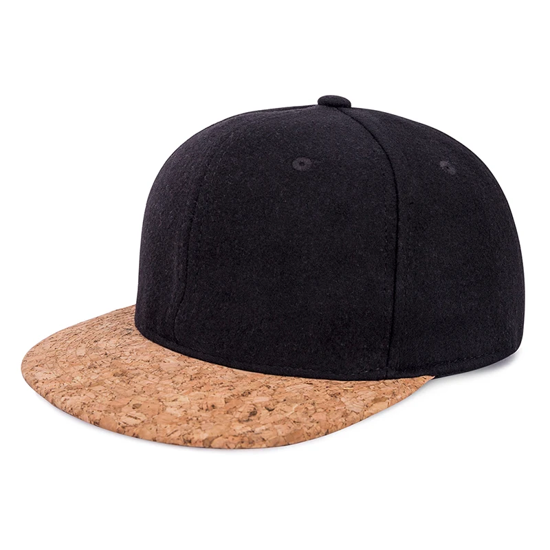 SIMPLESHOW уникальный деревянный пик шерстяные Snapback шапки для мужчин теплые лето осень бейсболки для женщин утолщаются человек Регулируемый шляпа - Цвет: black