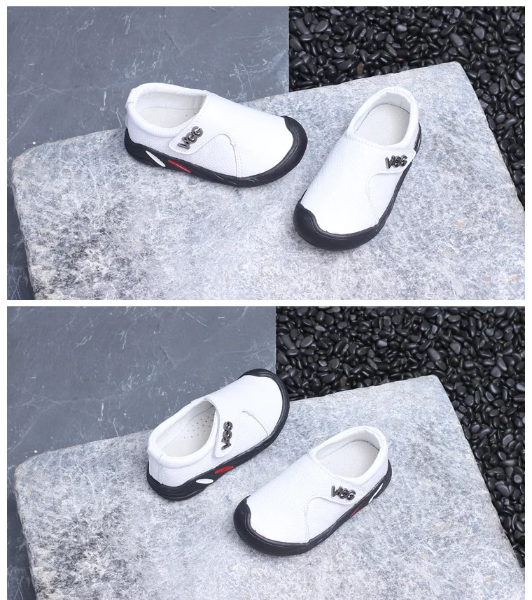 Новые детские кожаные туфли; дышащая обувь на нескользящей подошве; анти-кроссовки Kick для мальчиков и девочек; модная повседневная обувь
