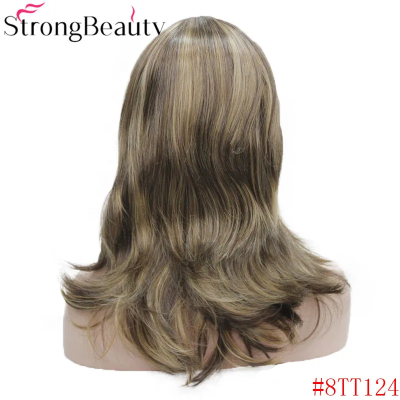 8TT124 StrongBeauty девушка синтетические натуральные волнистые длинные волосы красный коричневый Косплей парики для женщин 5 цветов - Цвет: 8TT124