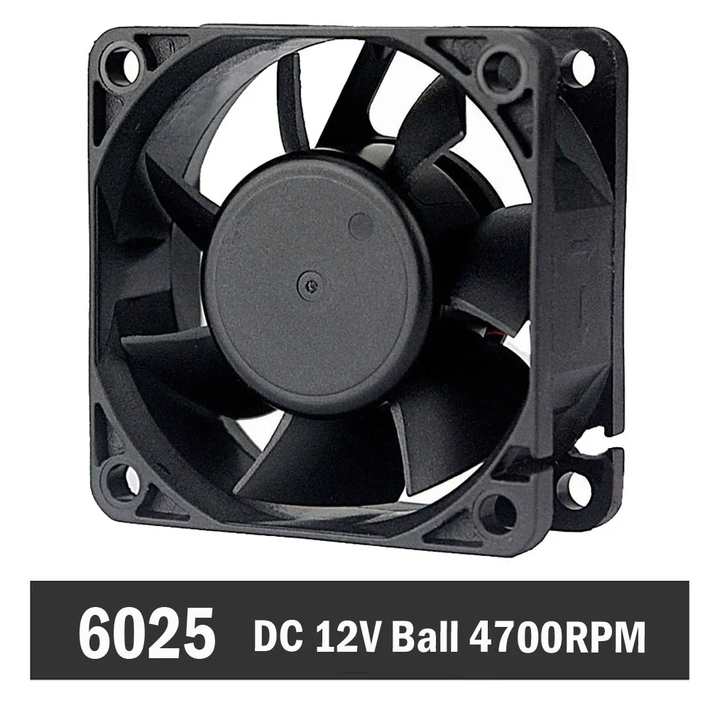 2 шт. Gdstime шарикоподшипник 12 В 2PIN 60 мм 6 см 60x60x25 мм DC Brsuhless охлаждающий вентилятор для компьютера аксессуары для охлаждения ноутбука