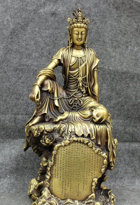 Оптовая продажа с фабрики статуя джосса китайской богини Гуань Инь из чистой