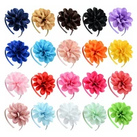 ruoshuo big floral hairband for girls solid flower haarband children hair accessories turban diademas para el pelo hair hoops