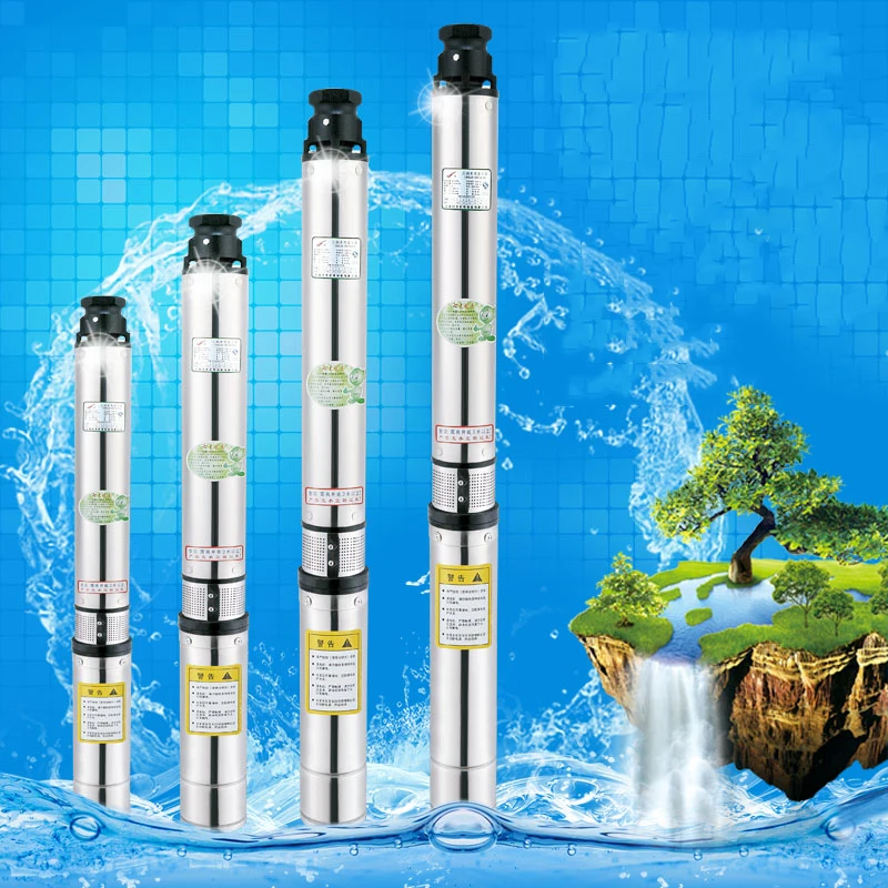 Насос пруда из нержавеющей стали 220 v для колодца Электрический водяной насос для автомойки Мощный насос высокого давления 220 v для фермы
