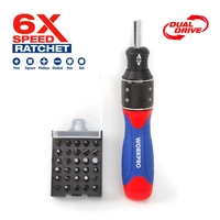 workpro 6x speed screwdriver set 32 in 1 labor saving dual driver screwdriver bits set home repair tool