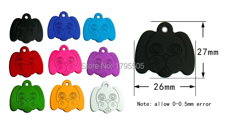 Wholesale 100 pcs Cat ID Tag Double Sides Bone Shape Personalized Dog Cat Puppy Tags Customized Cat Pet Name ID Plate Tags
