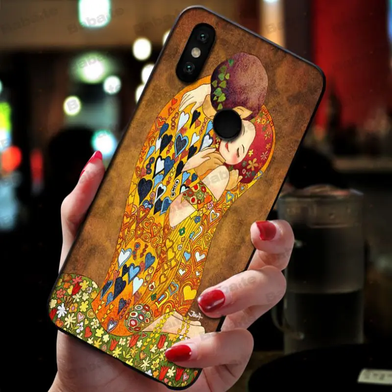 Мягкий силиконовый черный чехол для телефона Babaite Kiss by Gustav Klimt xiaomi mi 8se 6 mi8lite note2 note3